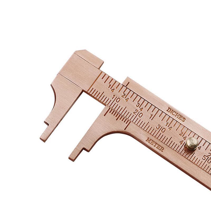 家柏飾(CORATED)銅卡尺 便捷式迷你游標(biāo)尺 古玩量具 文玩測(cè)量尺子 復(fù)古銅卡尺