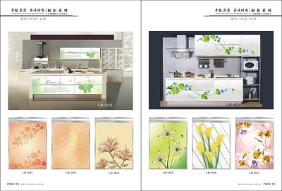 晶鋼門彩繪門櫥柜門畫冊設計印刷定制服務